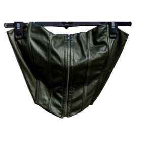 Fashionnova Leather Corset Top- Size L