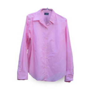 Pink Oversized Cotton Long Sleeved Shirt- Size M