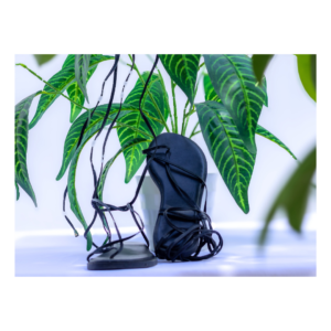 Black lace-up sandals- Size 37