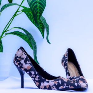 Abstract camo print heels- Size 38