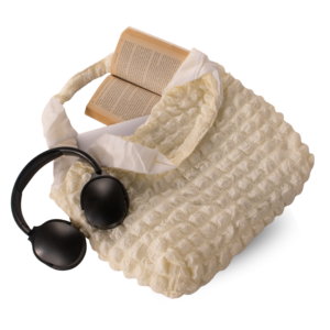 White Bubble Tote Bag
